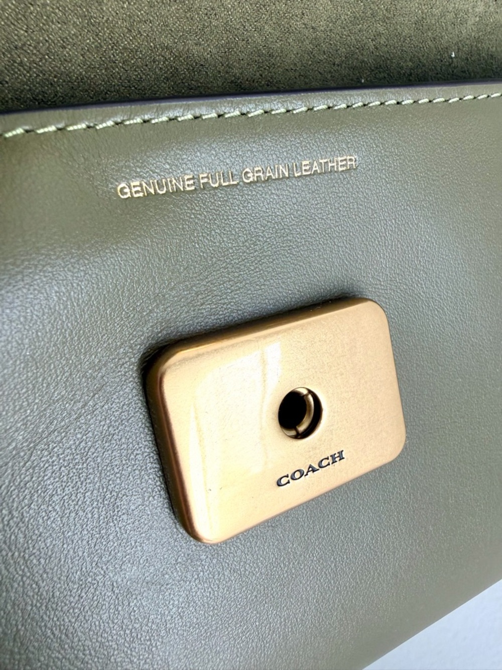 Coach Jet Shoulder Bag in Olive - Picture 9 of 10